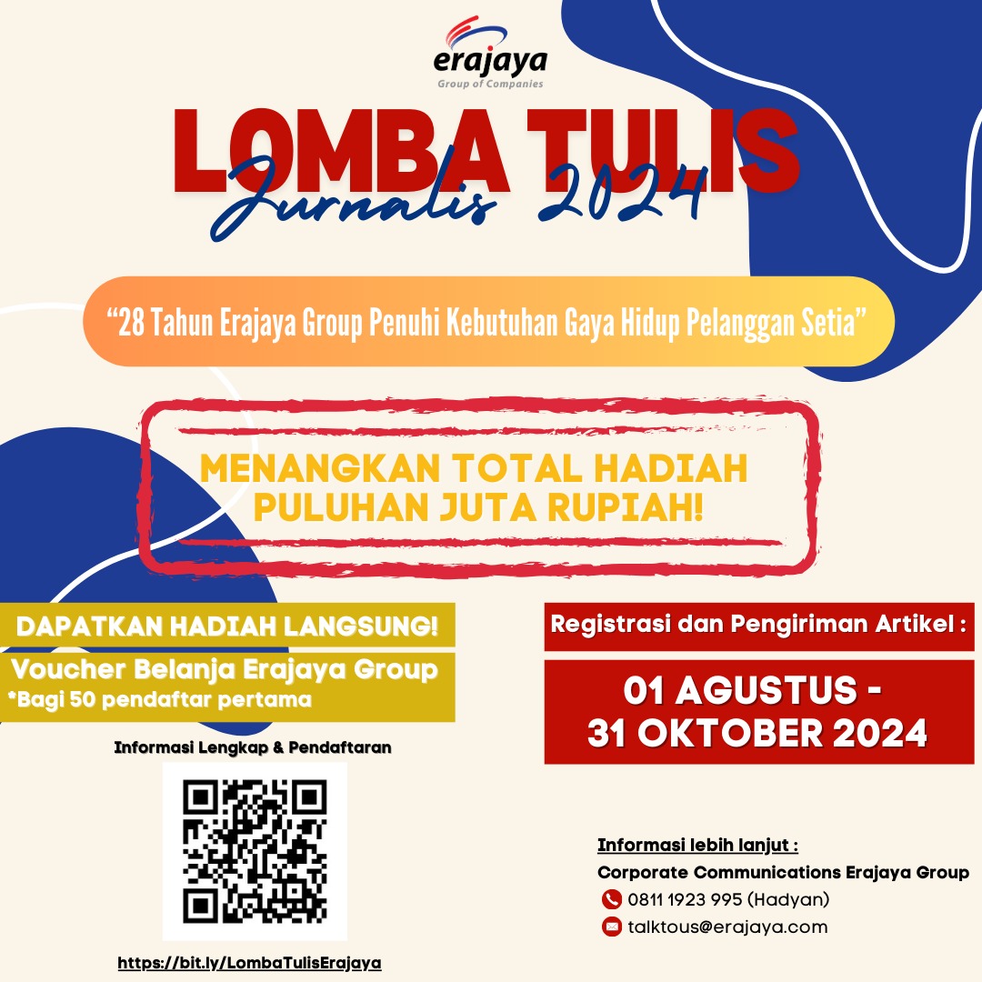 Erajaya Group Gelar Lomba Tulis Jurnalis 2024 Merayakan 28 Tahun