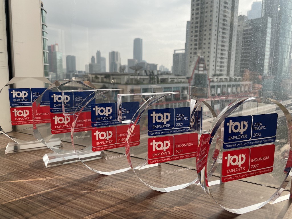 Lima Tahun Tanpa Jeda, Takeda Dinobatkan sebagai Top Employer Global  