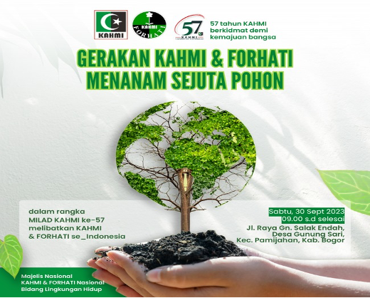 KAHMI Lakukan Gerakan Menanam Sejuta Pohon