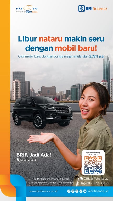 BRI Finance Hadirkan Promo Kredit Kendaraan Bermotor Spesial Natal dan Tahun Baru