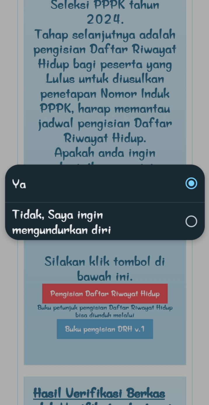 Haruskah Karpidul Menyerah pada Pilihan Selain “YA” di Akun SSCN?