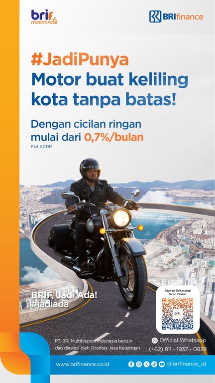 Awali Tahun Baru, BRI Finance Dukung Para Bikers dengan Promo Pembiayaan Menarik