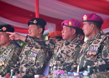 Korps Marinir TNI AL Peringati HUT ke-80 di Kesatrian Marinir R. Hartono Cilandak