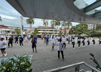 BRI KC Serang Gelar Senam Pagi, Dukung Budaya Kerja Sehat untuk Tingkatkan Produktivitas