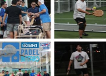 BRI Bintaro Gelar Olahraga Padel Bersama Nasabah Merchant Ayam Kelopoe