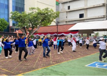 Perkuat Sinergi dan Gaya Hidup Sehat, BRI BO Jakarta Jelambar Gelar Senam Bersama RSSH